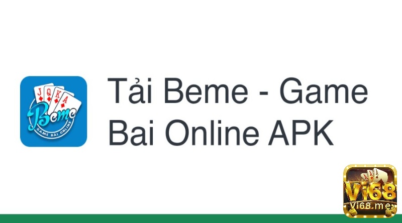 Hướng dẫn tải app game Beme game danh bai online