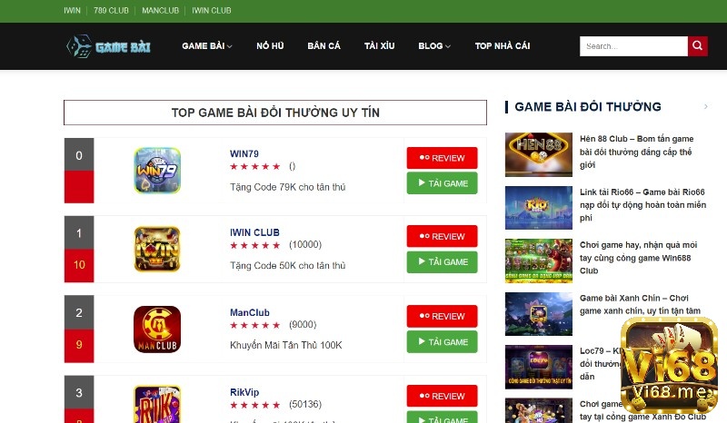 Club game danh bai doi thuong - Trang review game bài đổi thưởng số 1 hiện nay