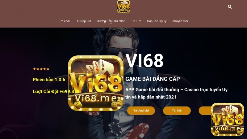 Hướng dẫn tải app vi68 về điện thoại