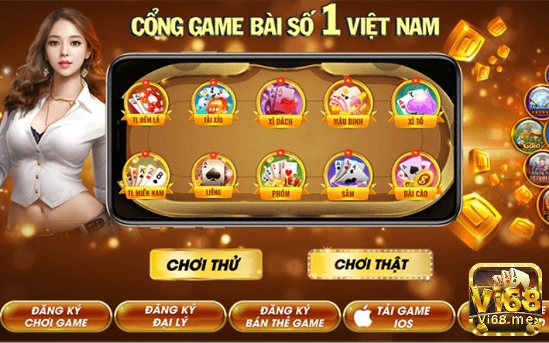 Vi68 - cổng game bai - game danh bai doi thuong 2022  hàng đầu châu Á