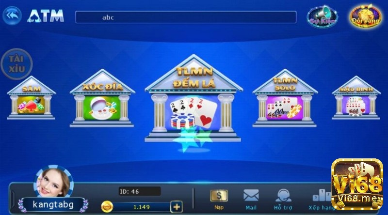Các game bài nổi bật tại ATM danh bai doi thuong