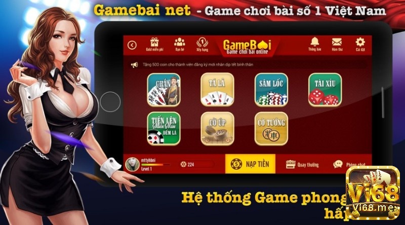 Kho game giải trí ấn tượng tại game danh bai net