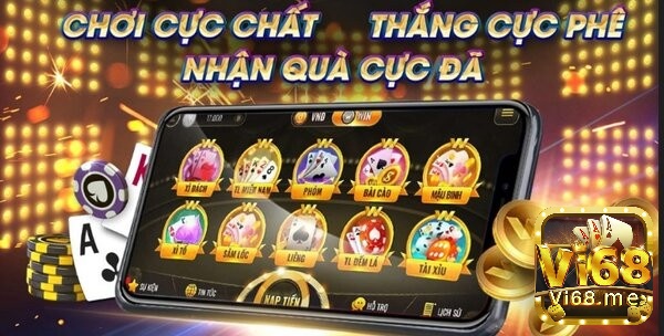 Tai game danh bai online tren dien thoai từ Vi68