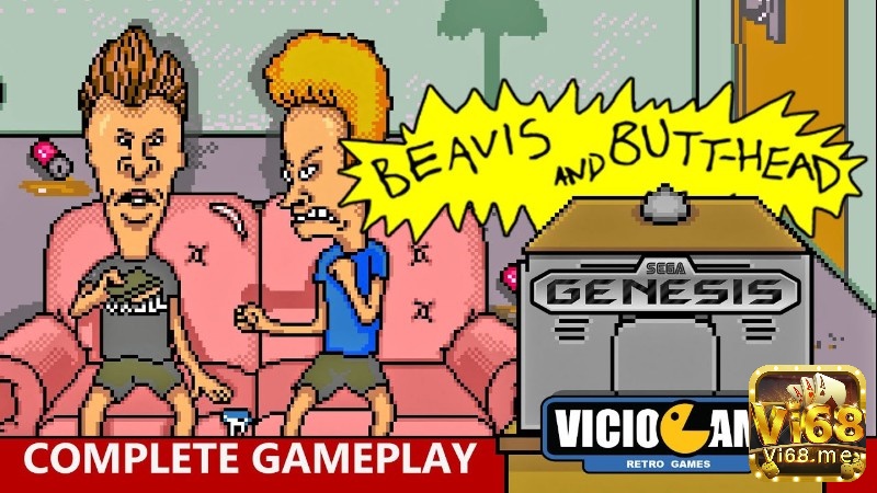Giao diện chơi game Beavis and Butthead