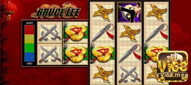 Slot chủ đề võ thuật của Lý Tiểu Long Bruce Lee có bố cục 5 cuộn độc đáo