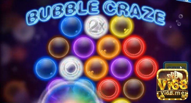 Bubble Craze có bố cục hình lục giác độc đáo với 8 bong bóng màu sắc