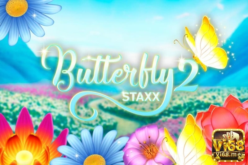 Giao diện bắt mắt của slot Butterfly Staxx 2