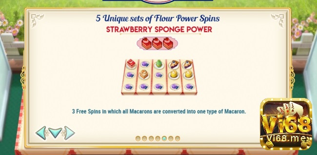 5 loại Macarons thành 1 loại Macaron trong Strawberry Sponge Power