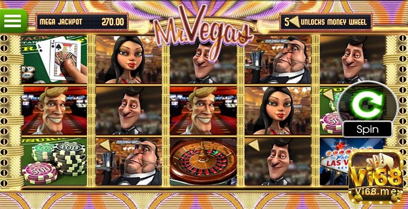 Vòng quay miễn phí trong game Las Vegas này giúp người chơi có nhiều phần quà hấp dẫn